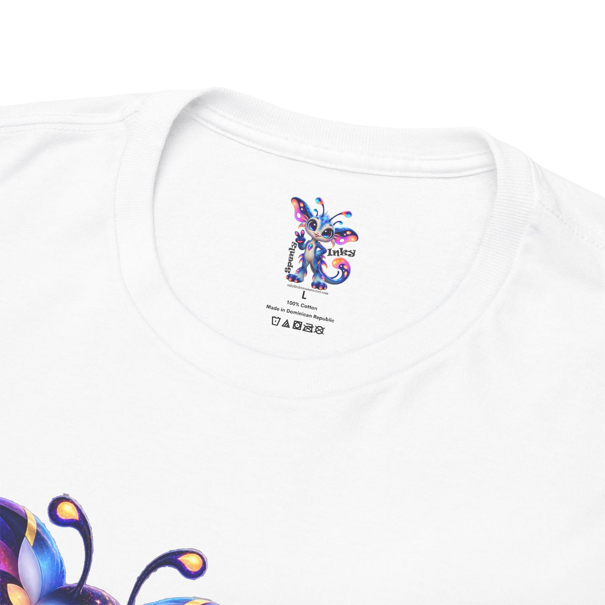When Opposites Collide graphic Tee | Flutter and Magma Inky design