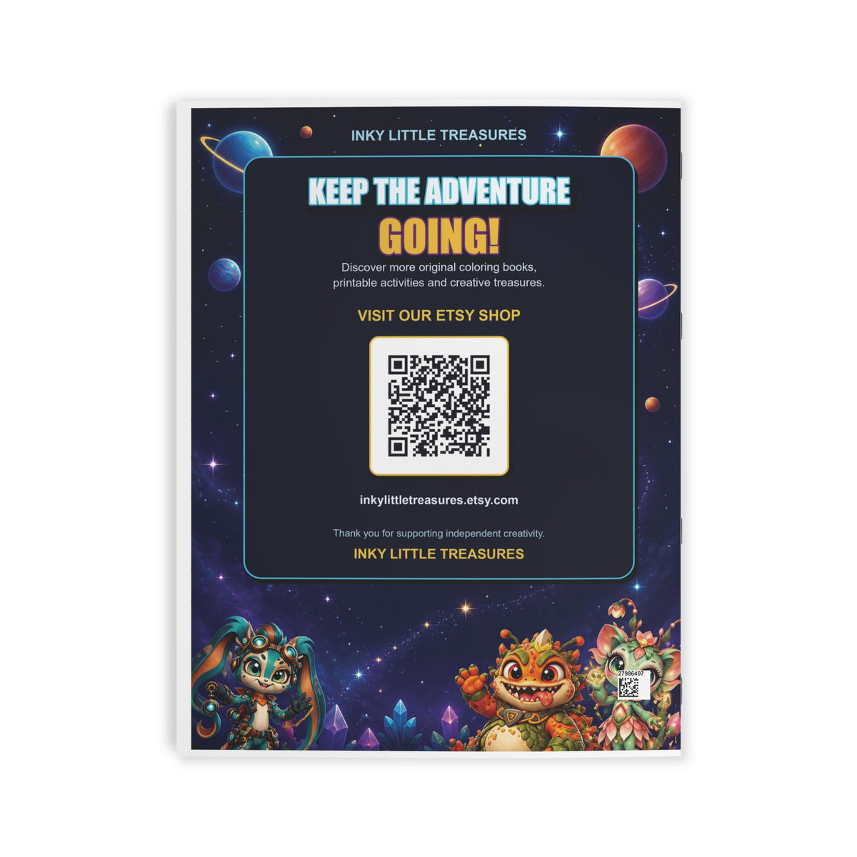 Moon Mission Kids' Coloring Book, Physical 24-Page Rover and Lunar Scenes
