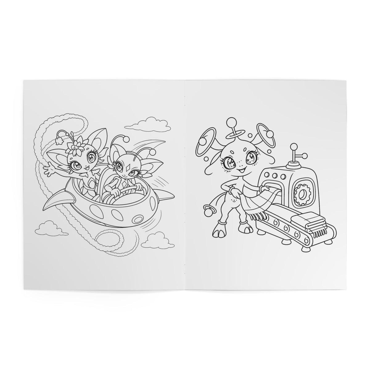 Moon Mission Kids' Coloring Book, Physical 24-Page Rover and Lunar Scenes
