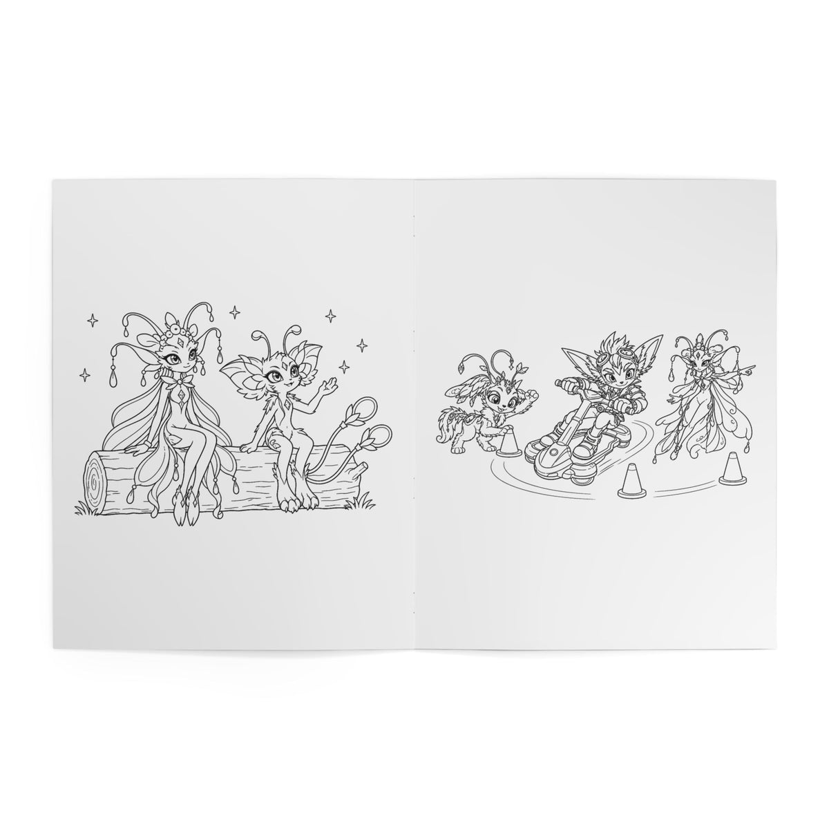 Teamwork and Games Kids' Coloring Book, Physical 24-Page Friendship Scenes