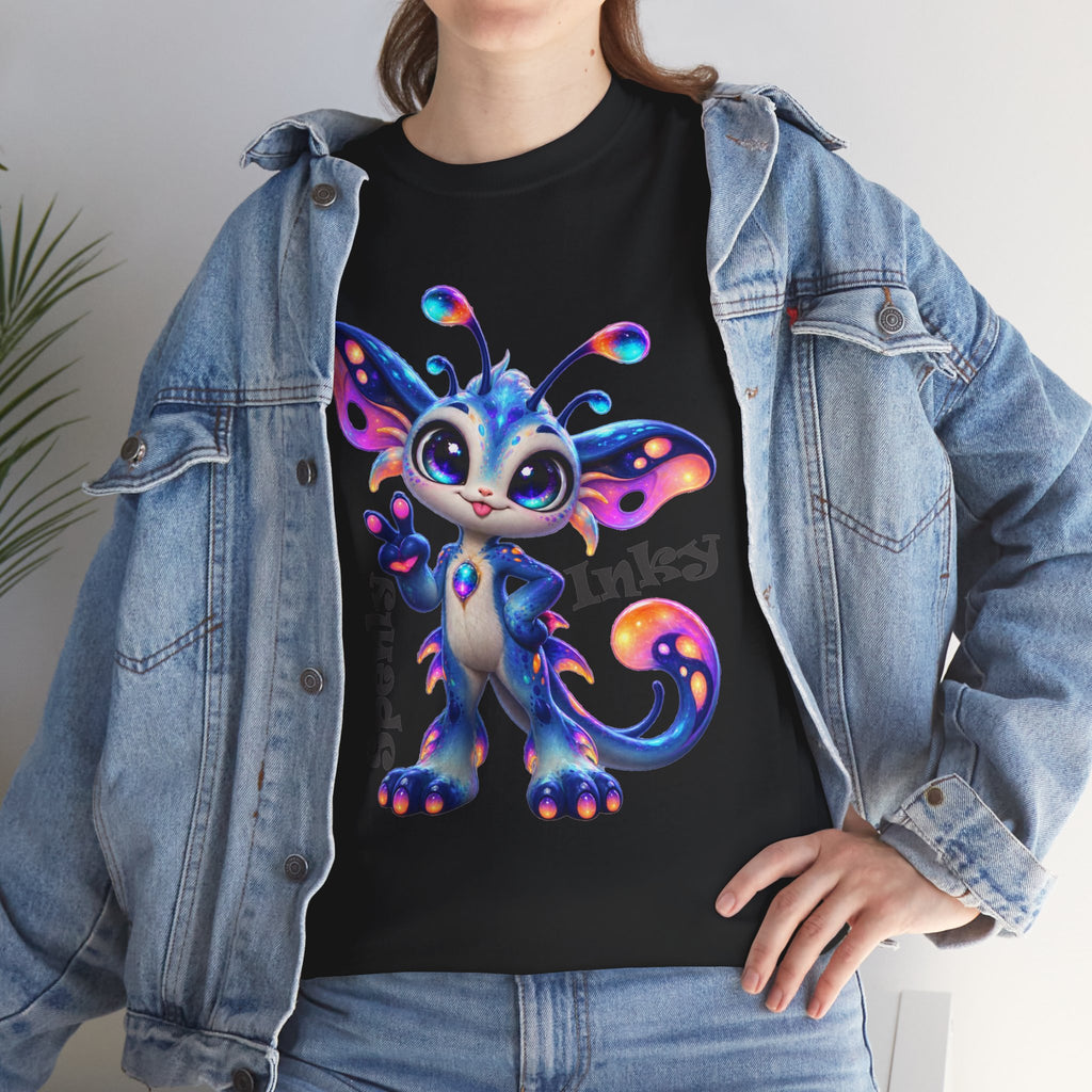 Colorful Fantasy Creature Splenly Inly Tee | Cute Alien Dragon Splenly