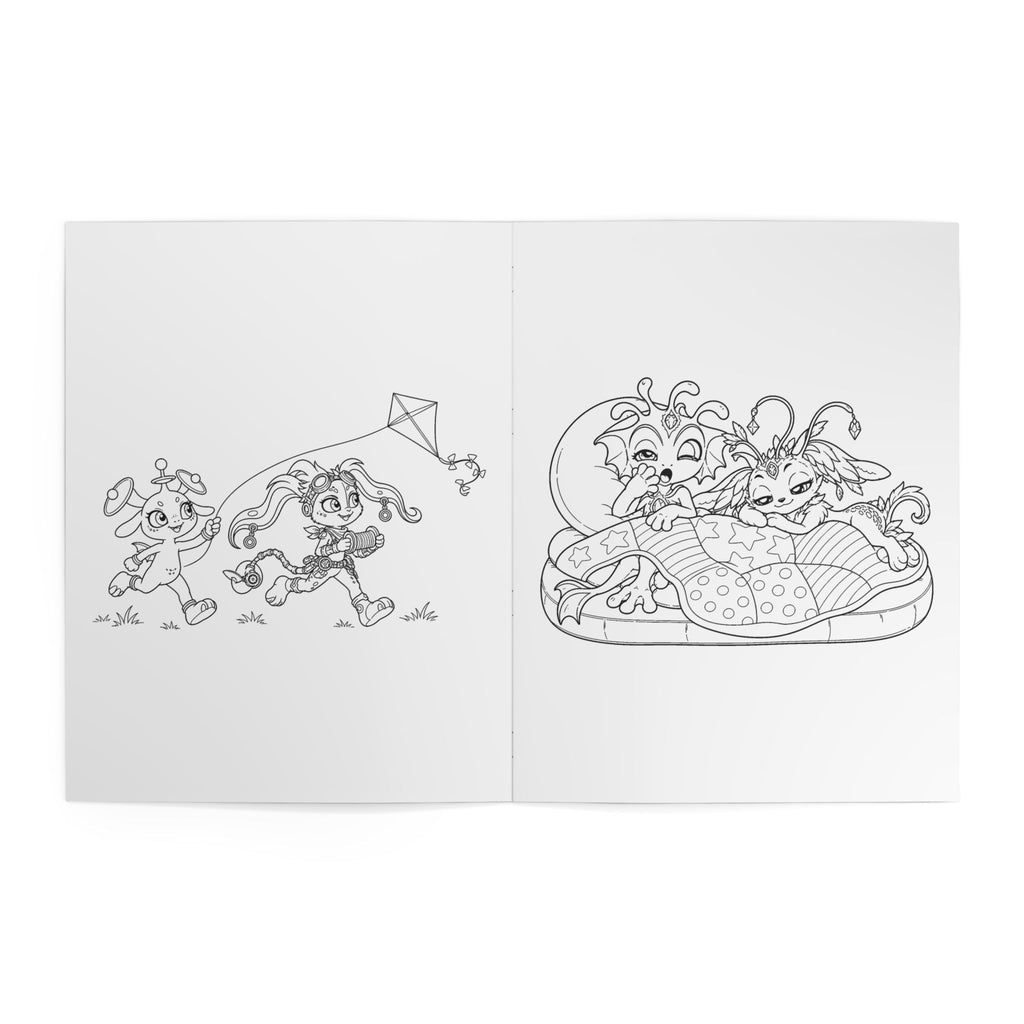 Teamwork and Games Kids' Coloring Book, Physical 24-Page Friendship Scenes