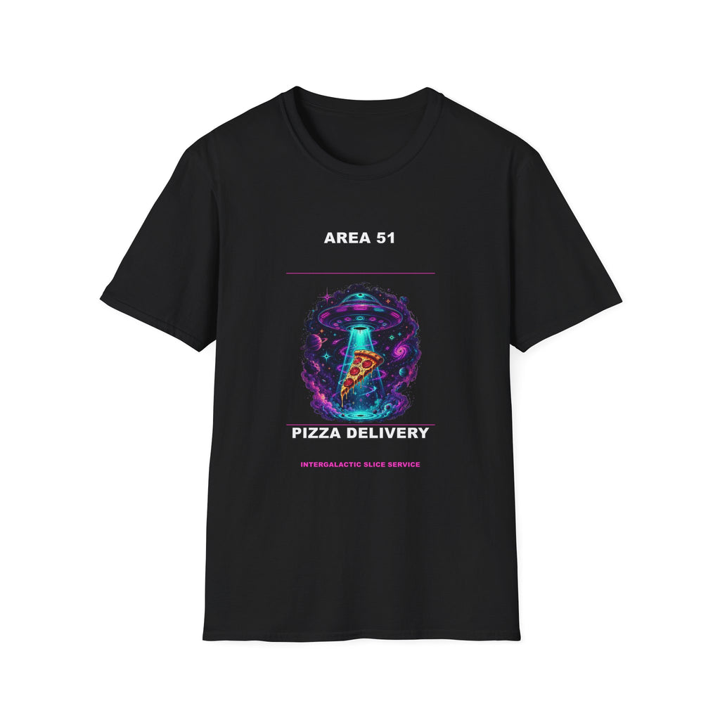 Area 51 Pizza Delivery T-Shirt | UFO Alien Abduction Slice