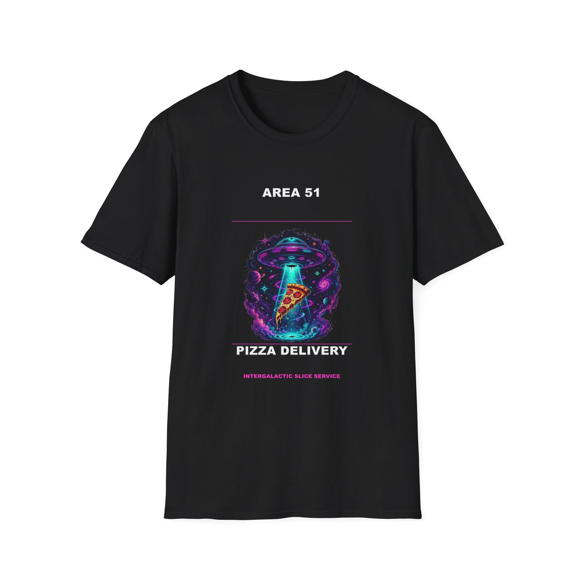 Area 51 Pizza Delivery T-Shirt | UFO Alien Abduction Slice