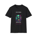 Stay Weird Alien Graphic T-Shirt | Neon Alien Earthling Design