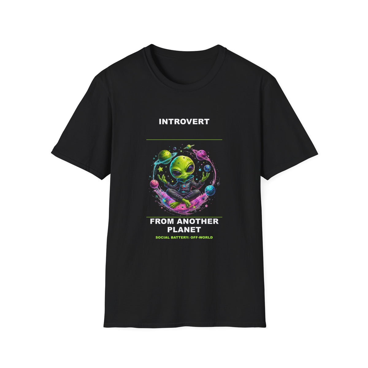 Introvert Alien from Another Planet T-Shirt | Space Nerd Graphic Tee
