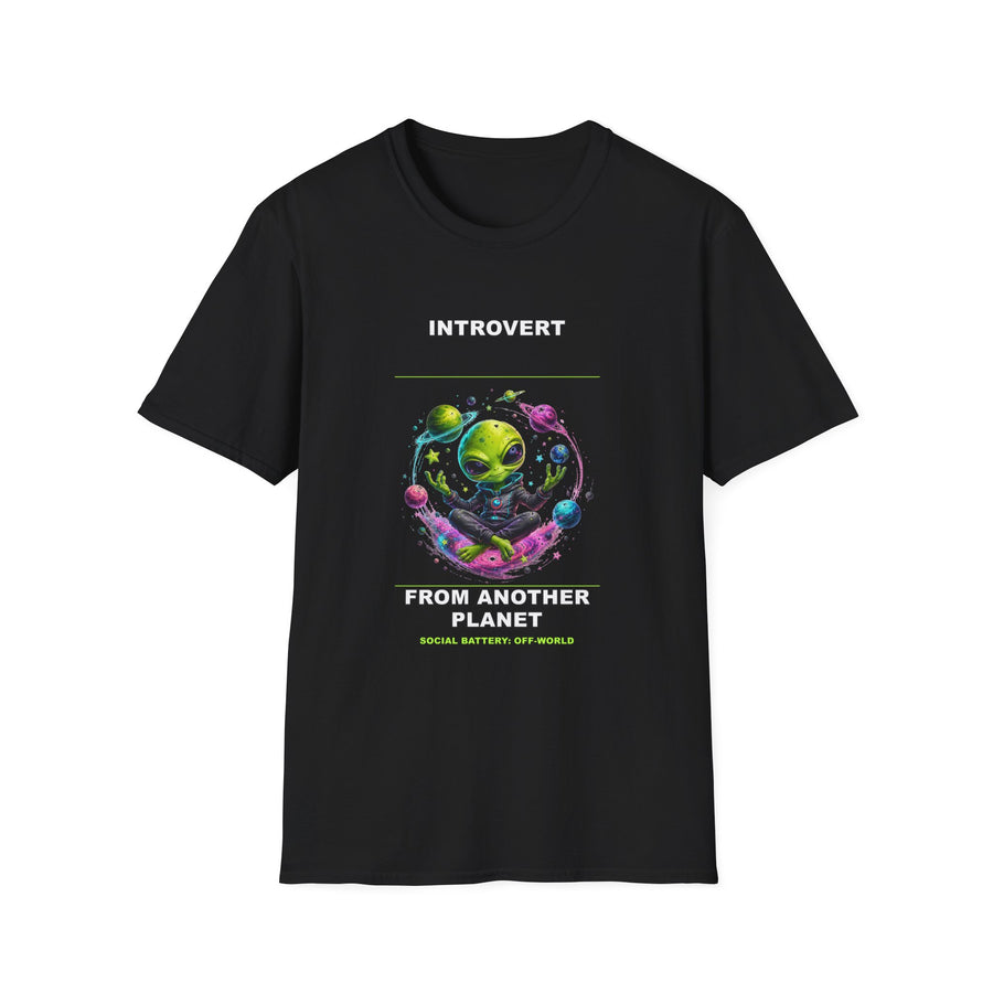 Introvert Alien from Another Planet T-Shirt | Space Nerd Graphic Tee
