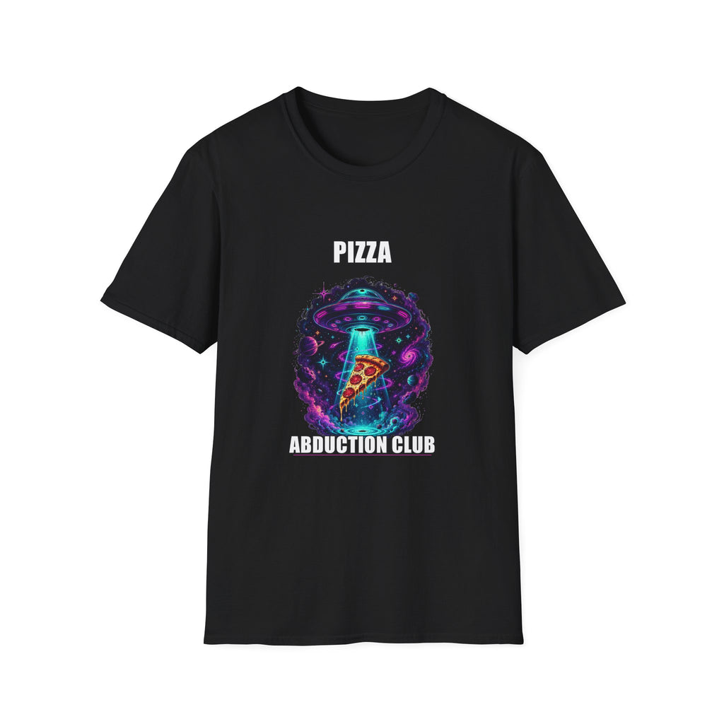 Pizza Abduction Club T-Shirt | UFO Alien Pizza Graphic