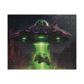 Alien UFO Abduction Scene Puzzle