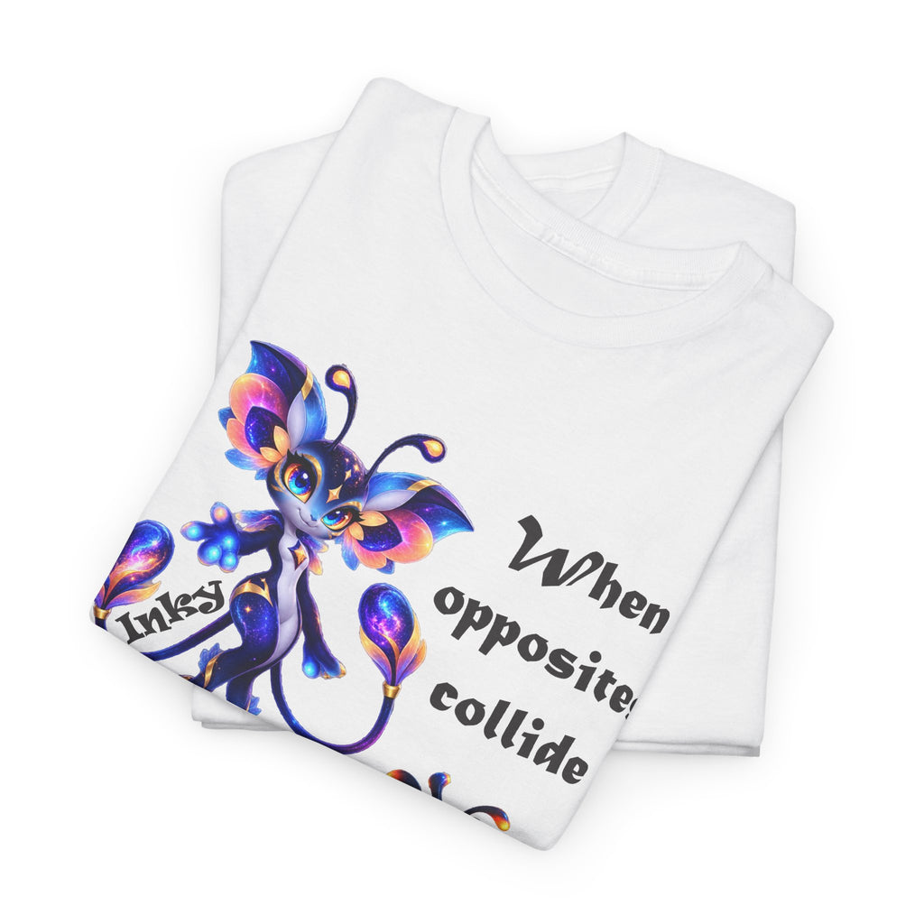 When Opposites Collide Graphic Tee — Flutter & Magma Inky