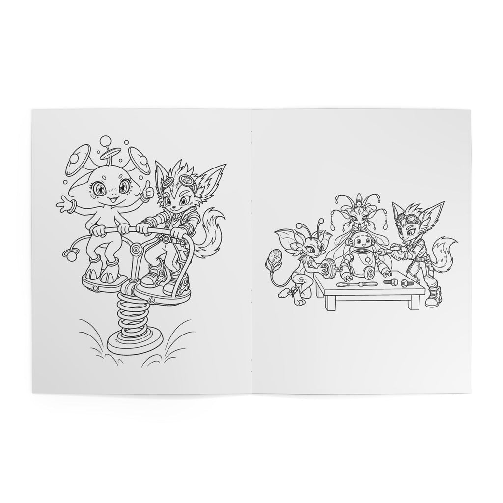 Space Adventures Kids' Coloring Book, Physical 24-Page Rocket and Planet Scenes