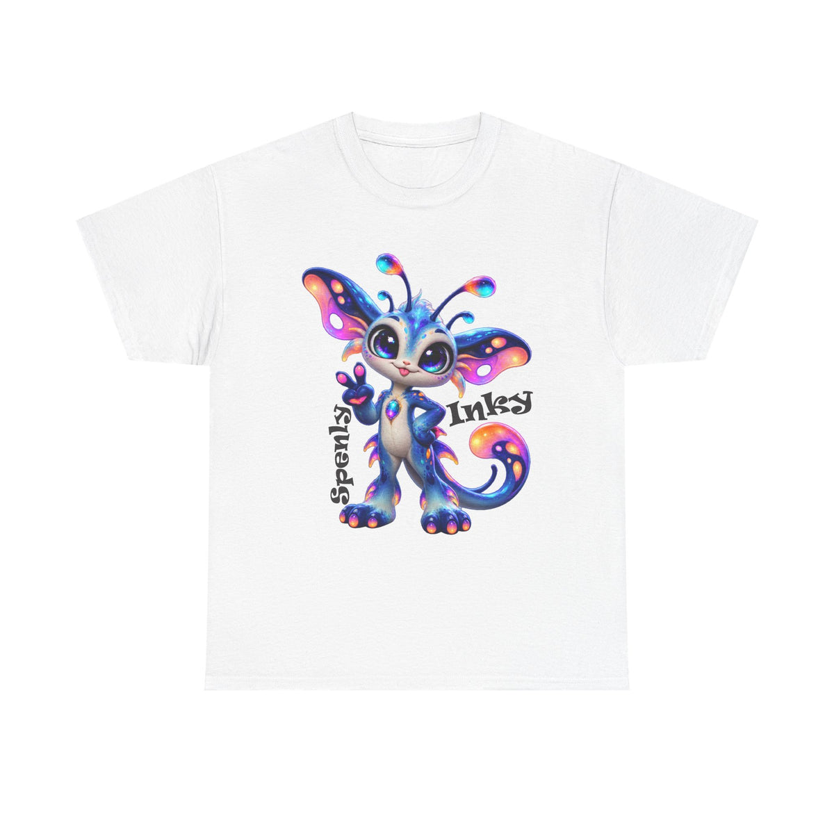Colorful Fantasy Creature Splenly Inly Tee | Cute Alien Dragon Splenly