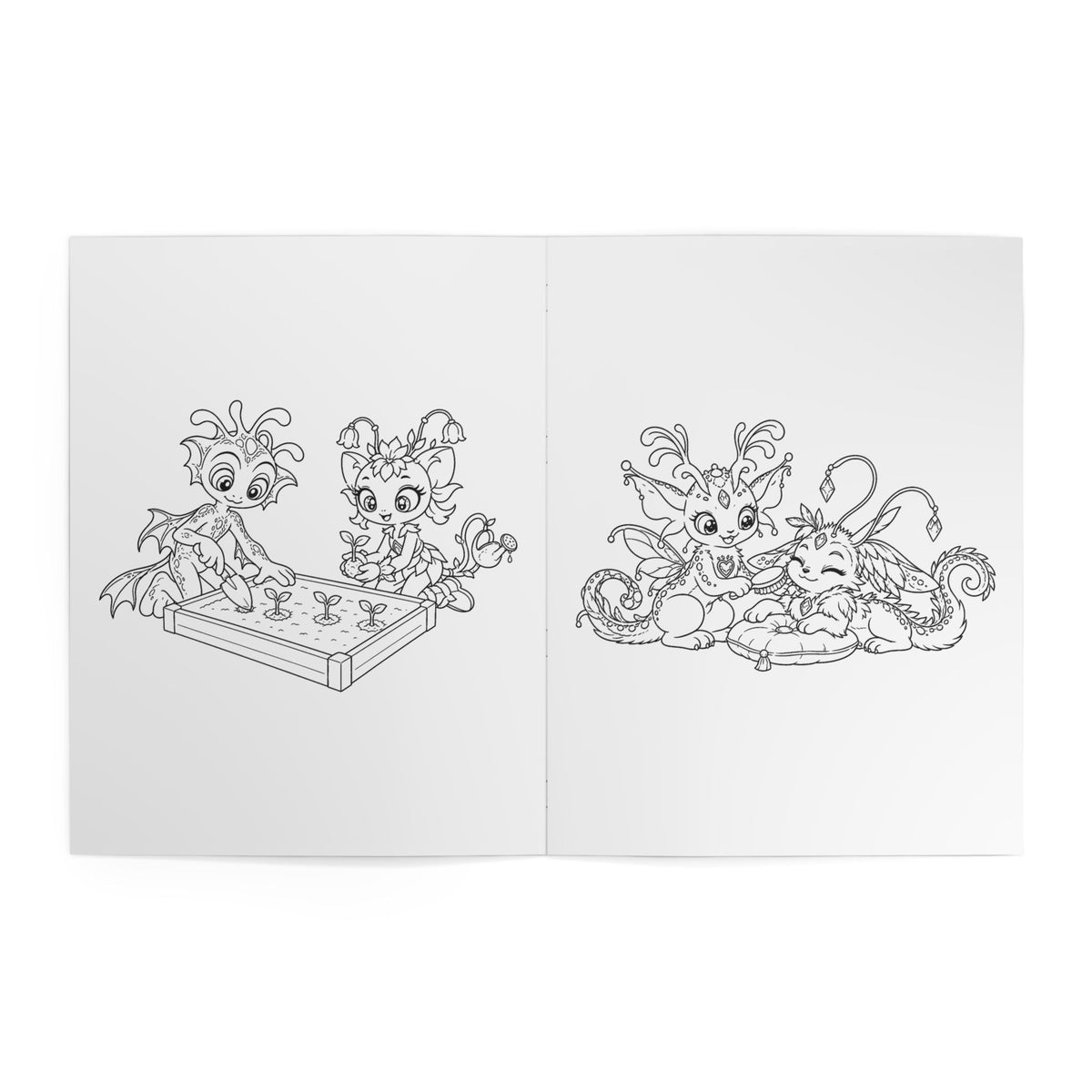 Alien Friendship Kids' Coloring Book, Physical 24-Page Cosmic Playground Scenes