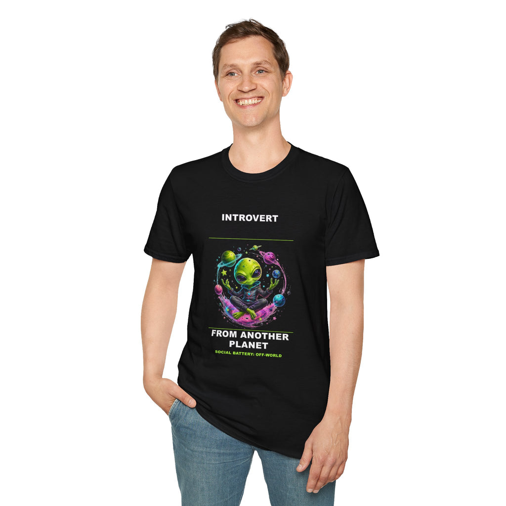 Introvert Alien from Another Planet T-Shirt | Space Nerd Graphic Tee