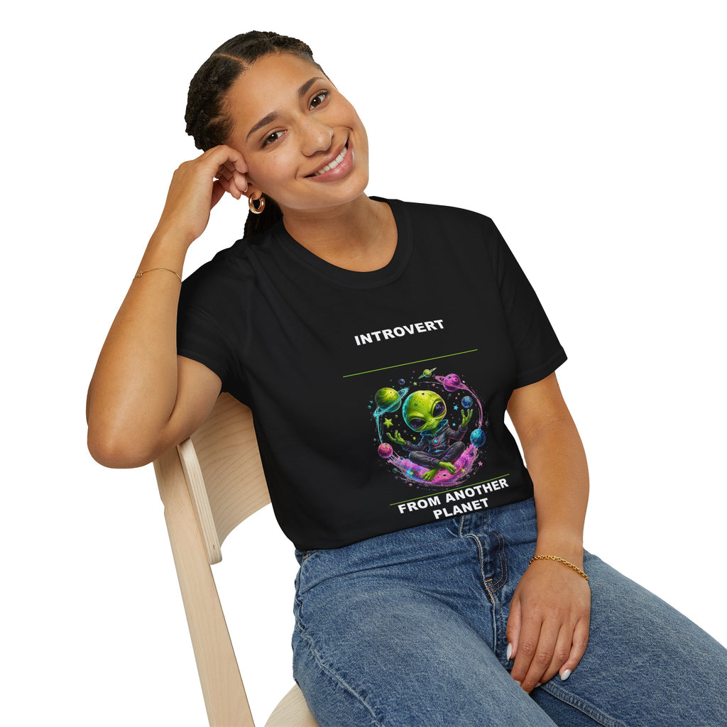 Introvert Alien from Another Planet T-Shirt | Space Nerd Graphic Tee