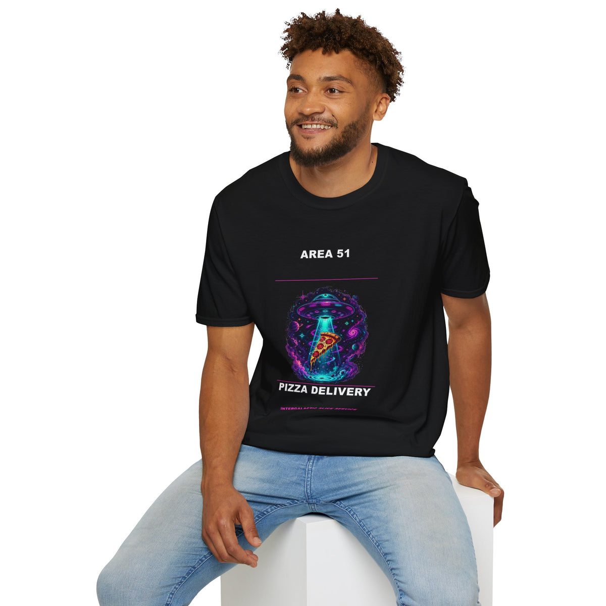 Area 51 Pizza Delivery T-Shirt | UFO Alien Abduction Slice
