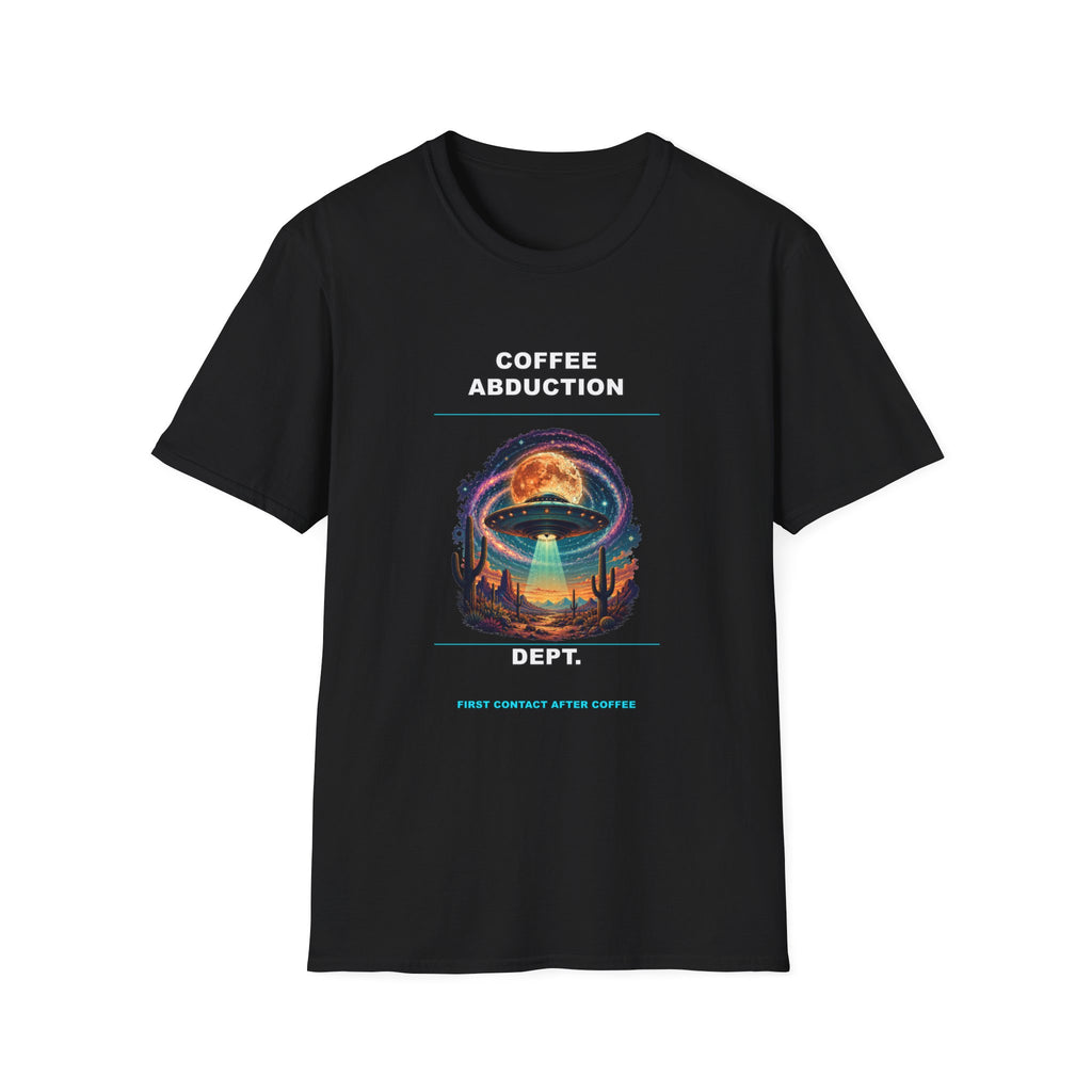 Coffee Abduction T-Shirt | UFO Coffee Alien Design