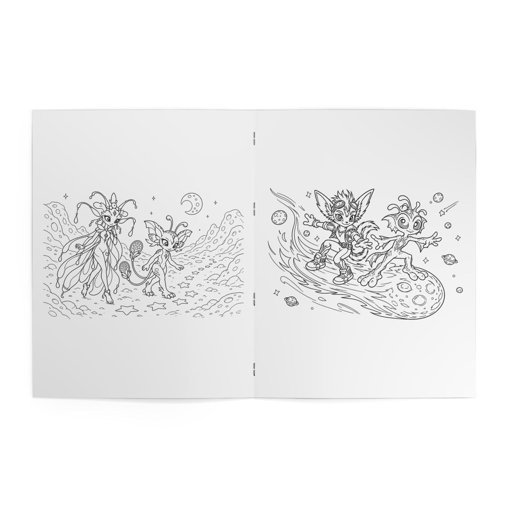Space Adventures Kids' Coloring Book, Physical 24-Page Rocket and Planet Scenes