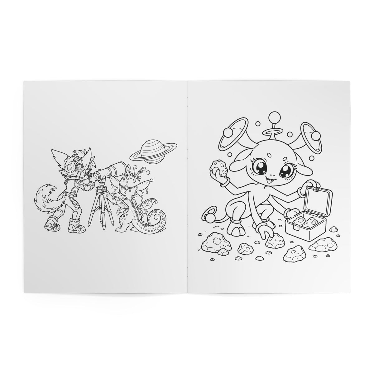 Moon Mission Kids' Coloring Book, Physical 24-Page Rover and Lunar Scenes