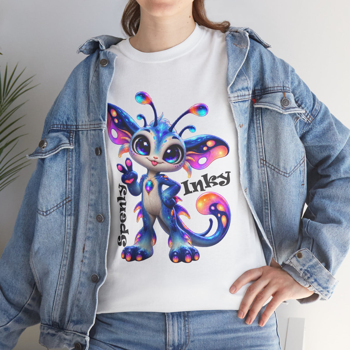 Colorful Fantasy Creature Splenly Inly Tee | Cute Alien Dragon Splenly
