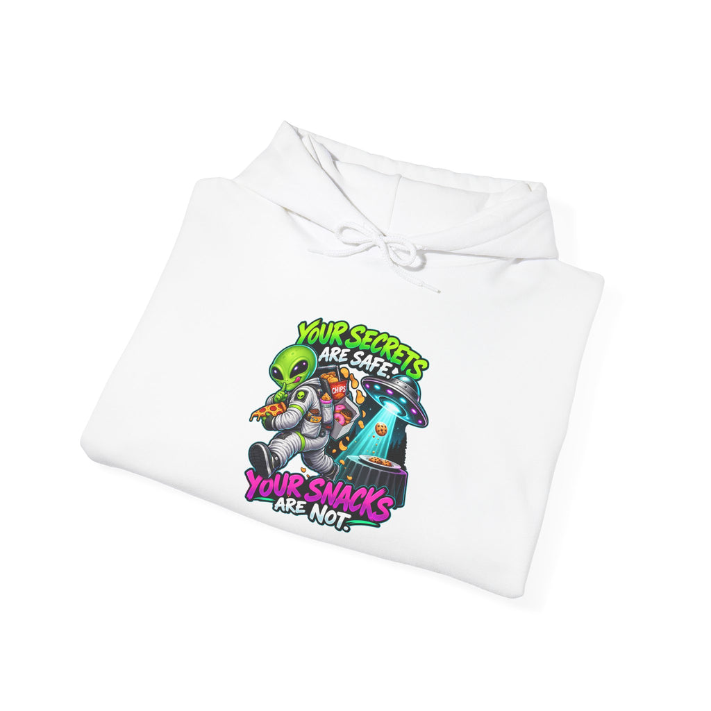 Your Secrets Are Safe, Your Snacks Are Not | Funny Alien Unisex Hoodie
