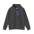 Neon Galaxy Bear hoodie | White Pullover Sweatshirt