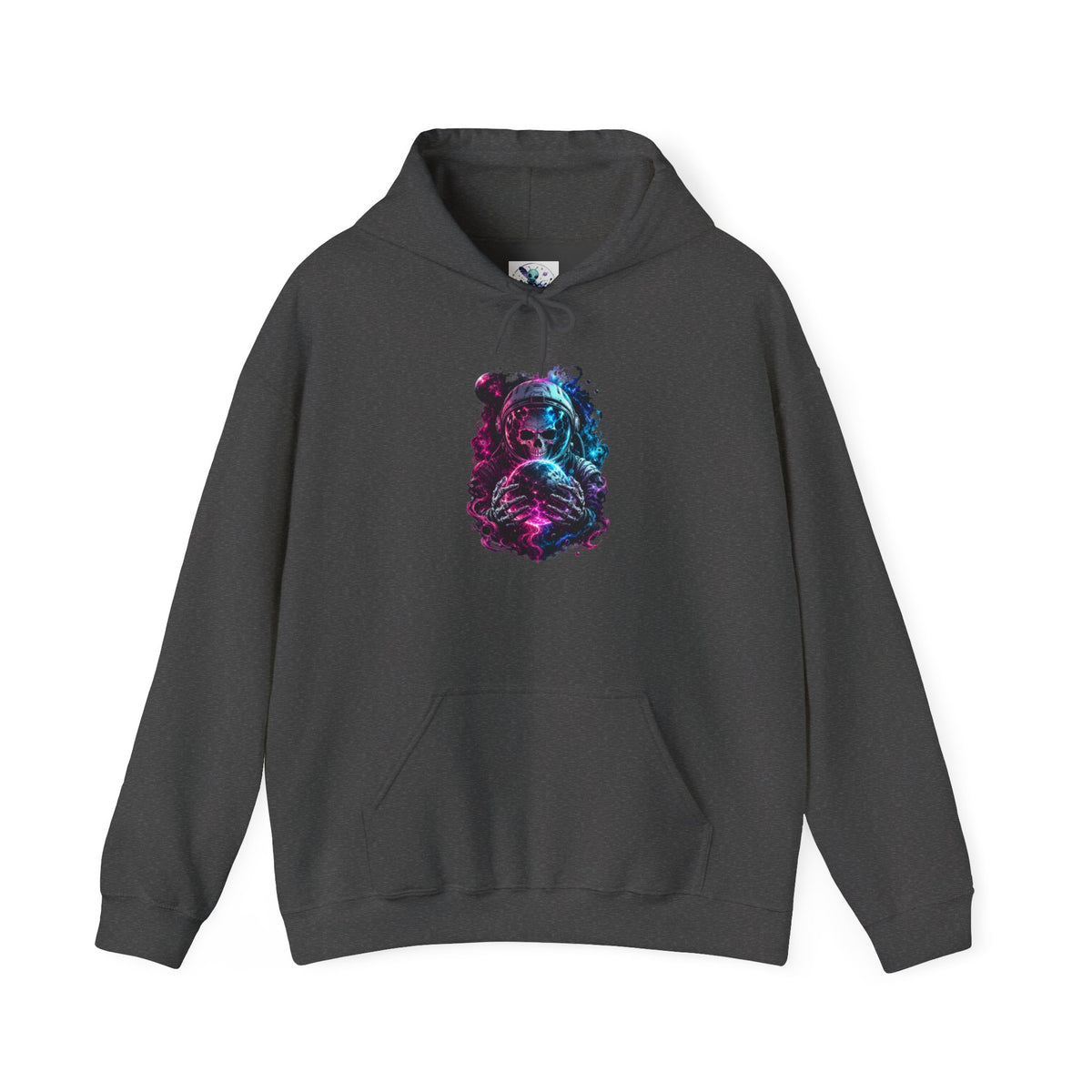 Neon Galaxy Bear hoodie | White Pullover Sweatshirt