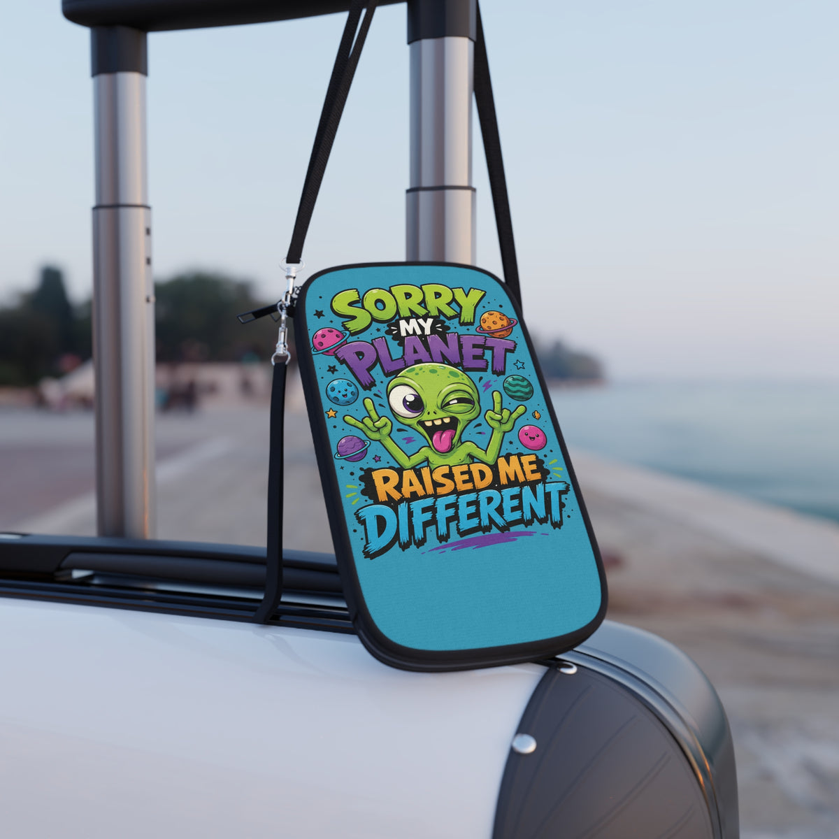 Sorry My Planet Raised Me Different Passport Wallet | Alien Space Design
