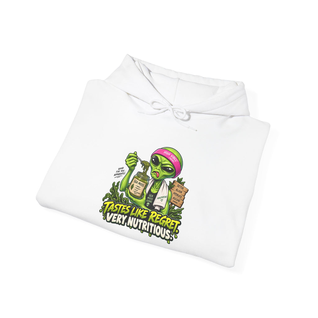 Tastes Like Regret, Very Nutritious | Funny Alien Unisex Hoodie