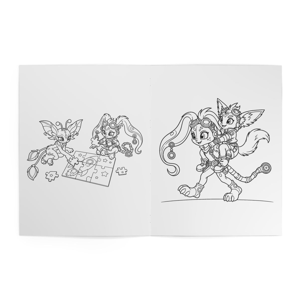 Teamwork and Games Kids' Coloring Book, Physical 24-Page Friendship Scenes