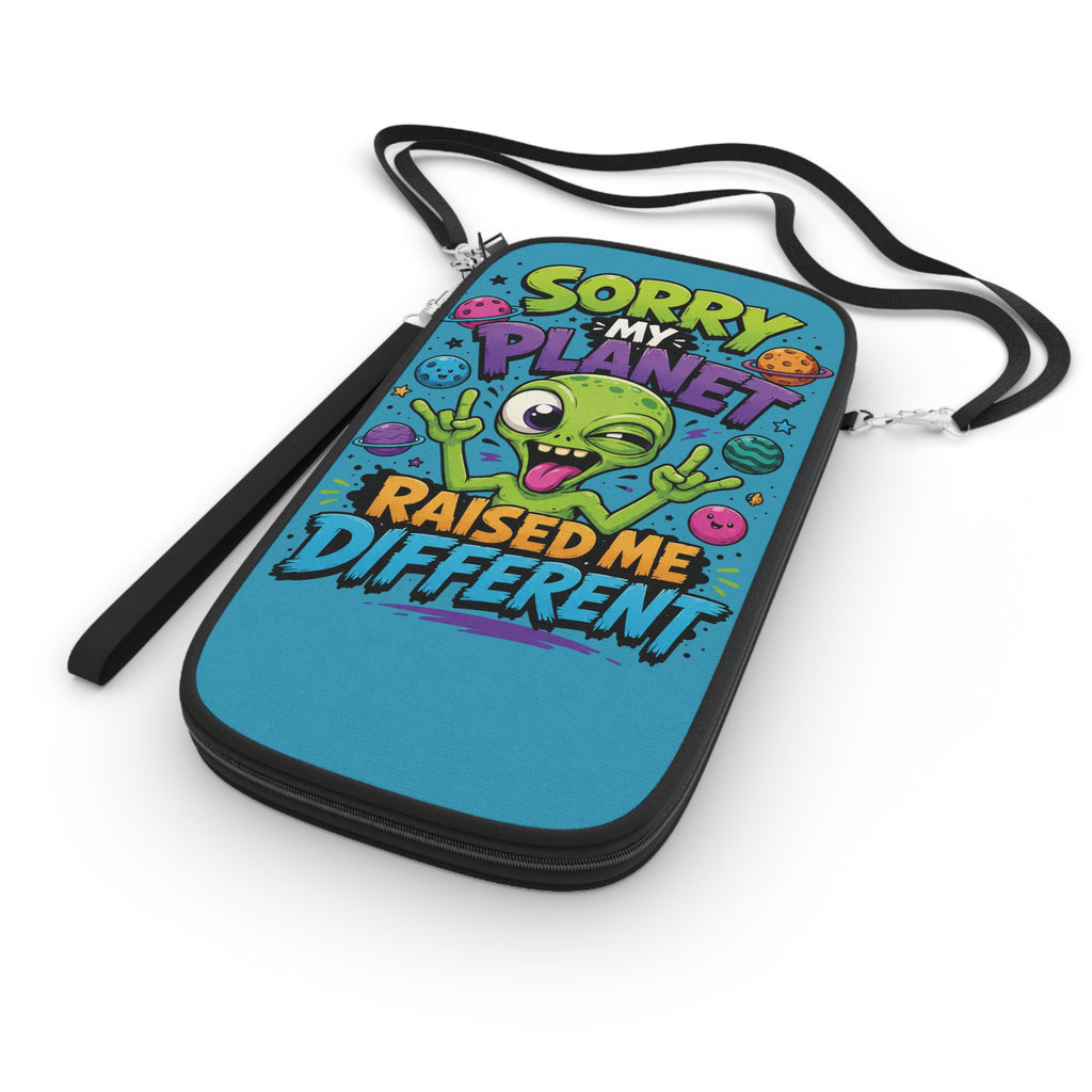 Sorry My Planet Raised Me Different Passport Wallet | Alien Space Design